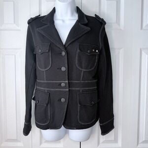 Ralph Lauren, Lauren Polo Jeans's Military Utility Jacket Women's‎ L Black Y2K